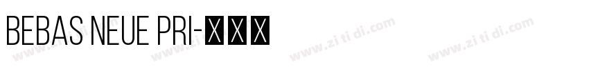 bebas neue pri字体转换